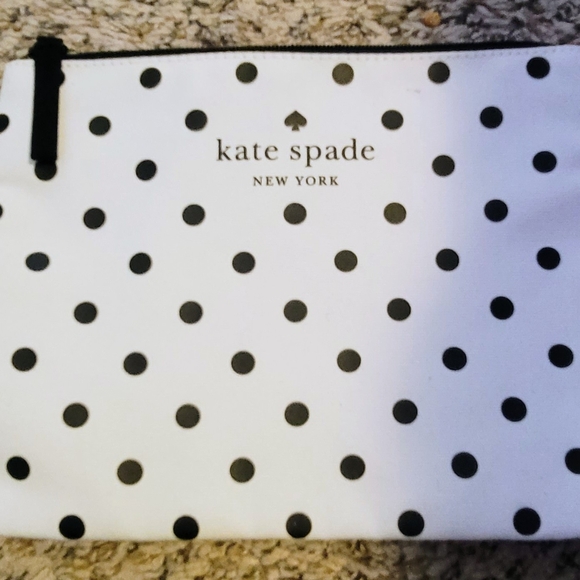 Kate Spade Black and White Makeup Bag - Picture 2 of 3